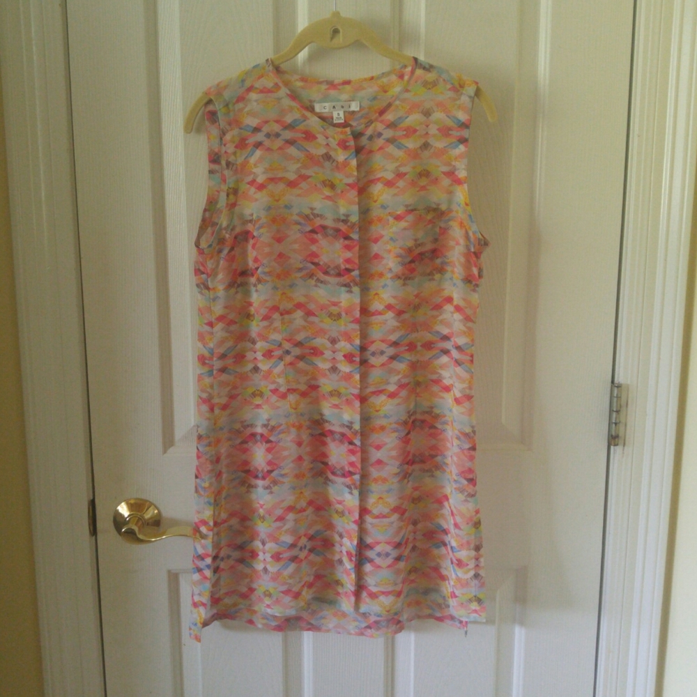 CAbi sheer topper/duster, sz S - like new!